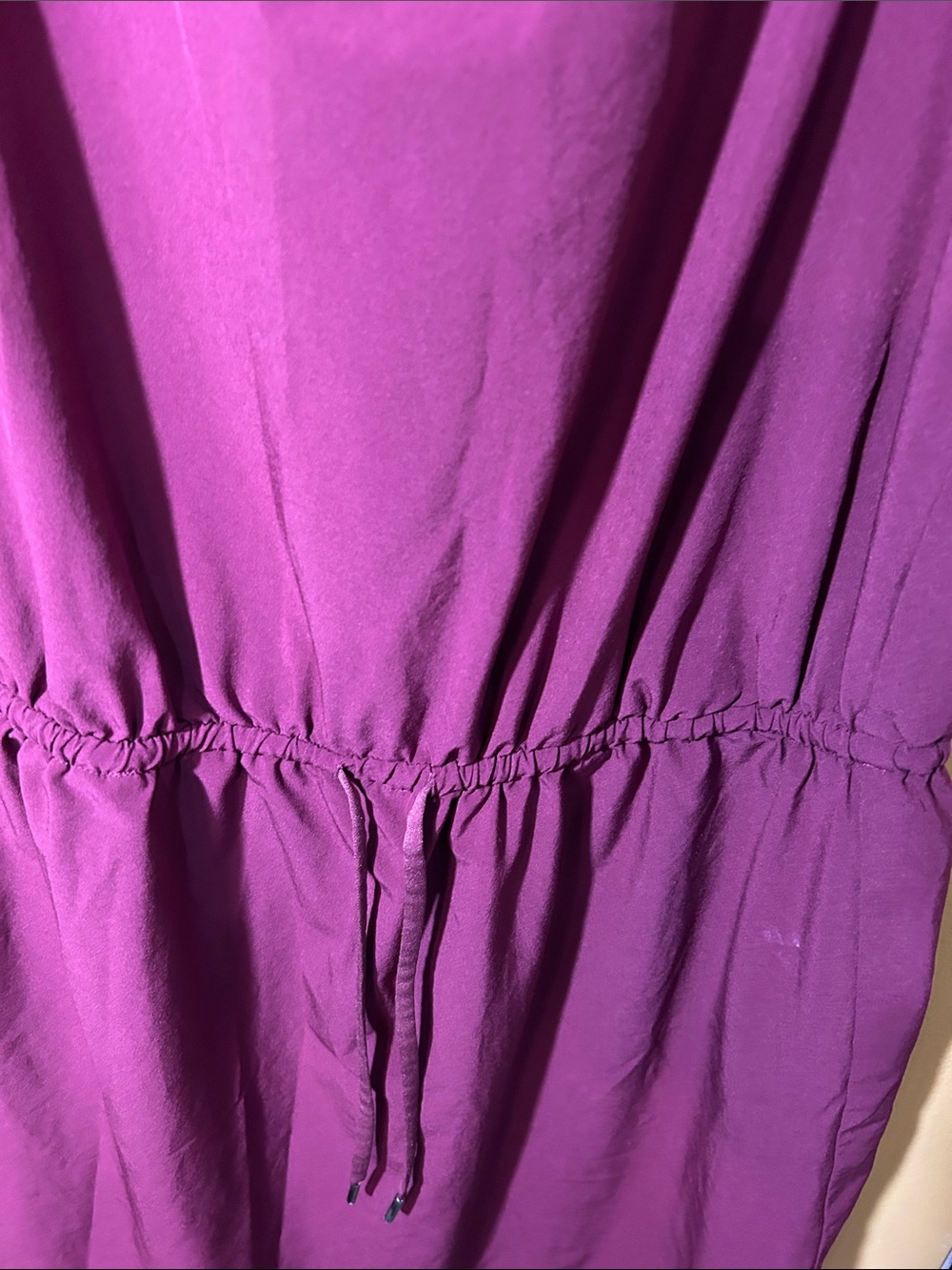 Athleta Magenta Sleeveless Drawstring Waist Dress - Picture 4 of 6